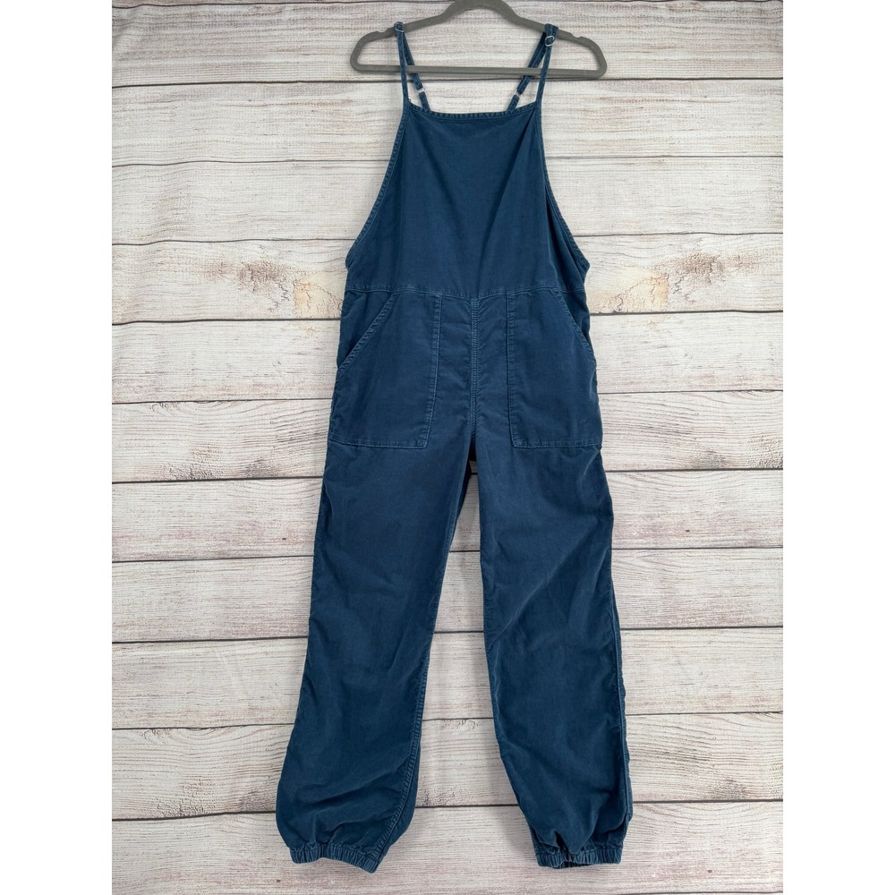 BDG Overalls Women S Blue Corduroy Adjustable Strap Elastic Cuff Jumpsuit